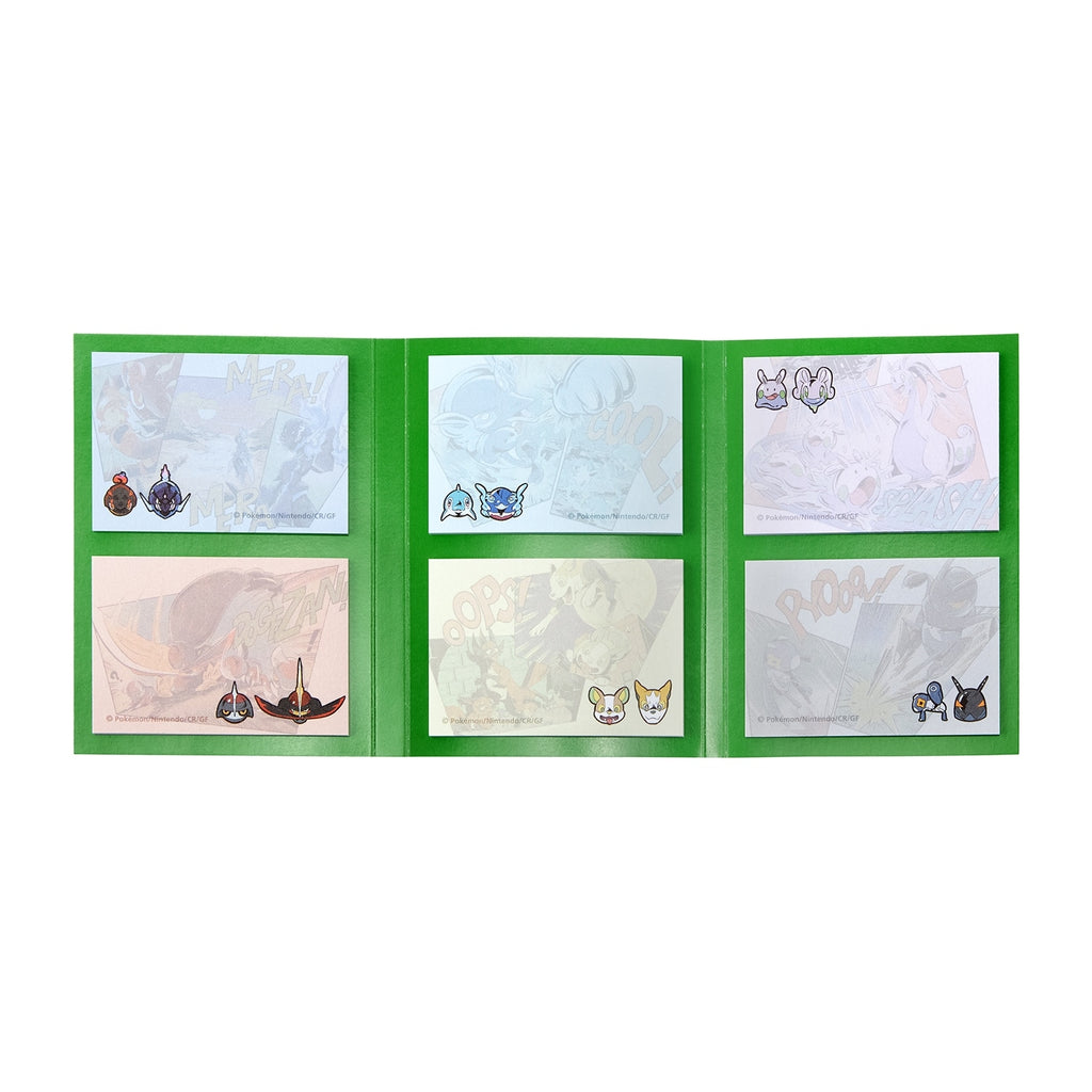 Authentic Japanese Pokemon Book-Shaped Sticky Notes with unique design