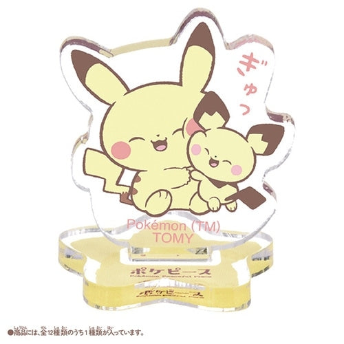 Poke Piece Chokonto Mini Acrylic Stand with vibrant colors from Japan