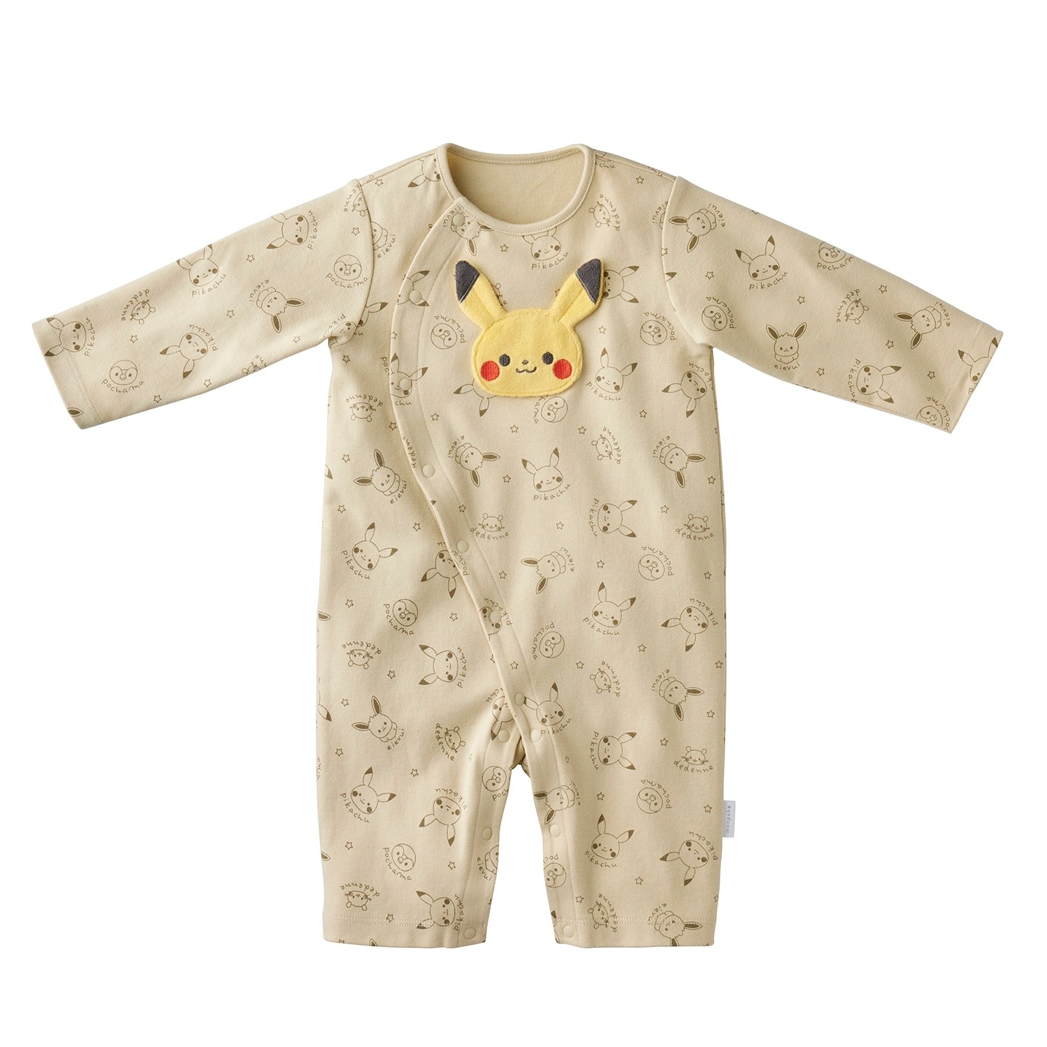 Monpoke Face Print Coverall Beige