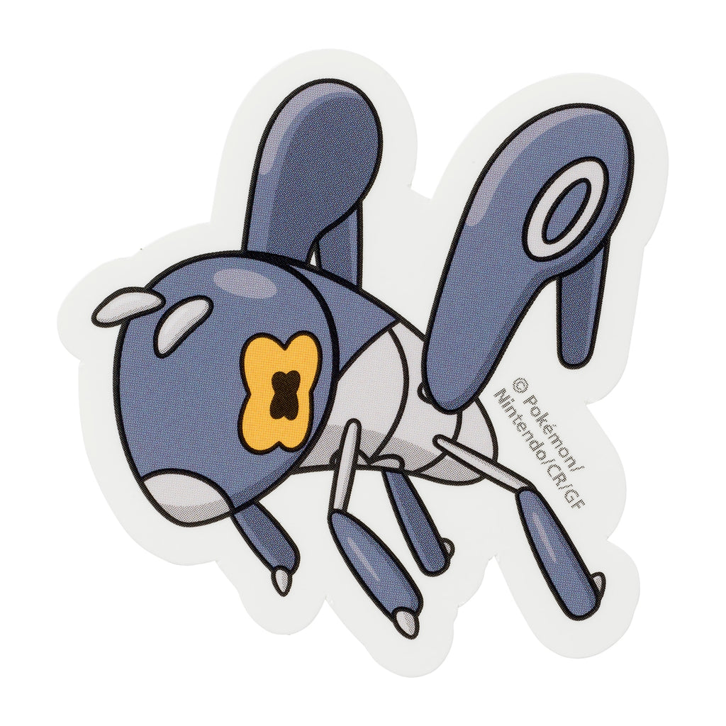 Pokemon Nymble Grasshopper sticker from Japan, featuring a colorful bug-type design