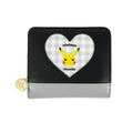 Pikachu round billfold heart window series from Japan, featuring cute Pikachu face