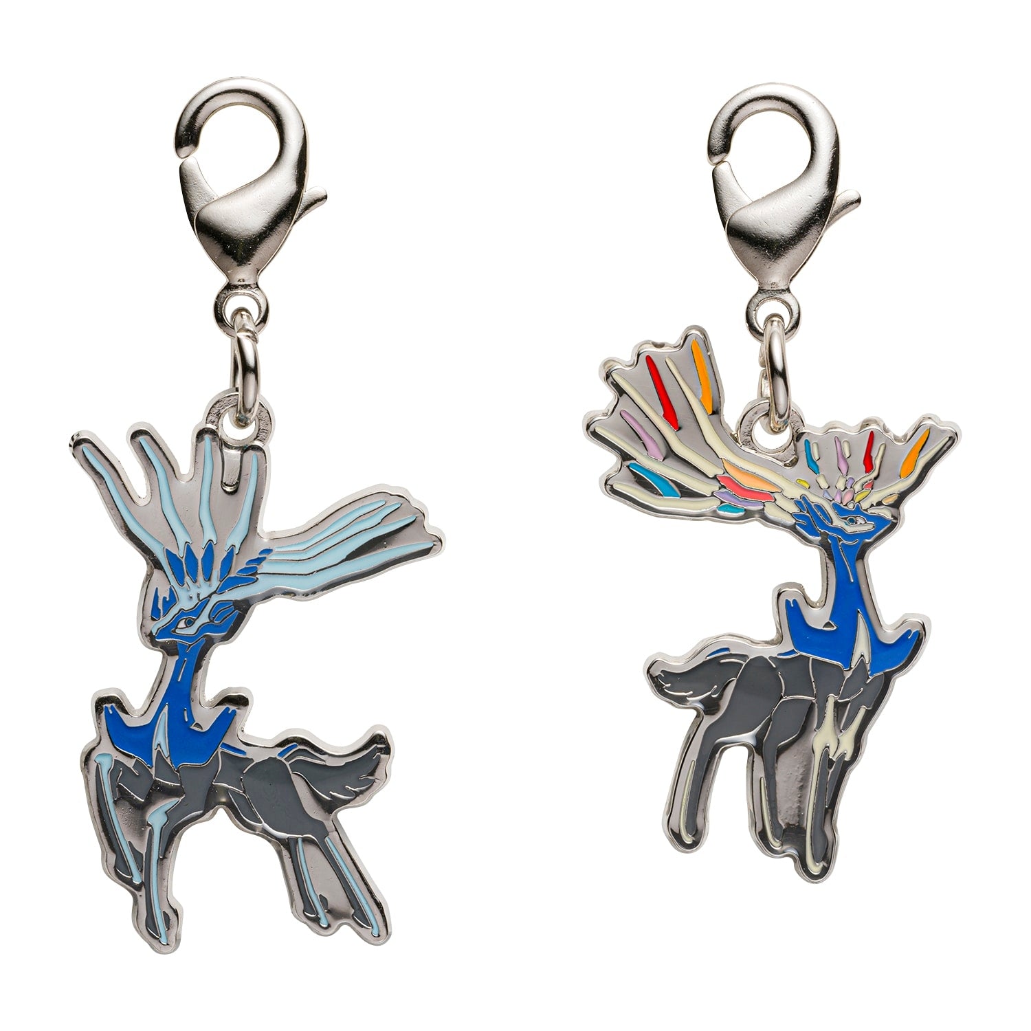 National Encyclopedia Metal Charm 716 from Japan, featuring a detailed Pokemon character