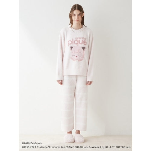 [gelato pique] Baby moco jacquard pullover & long pants set pink