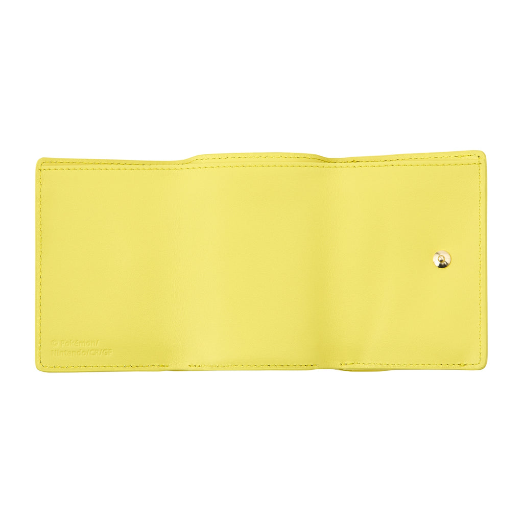 Genuine leather tri-fold wallet Pikachu