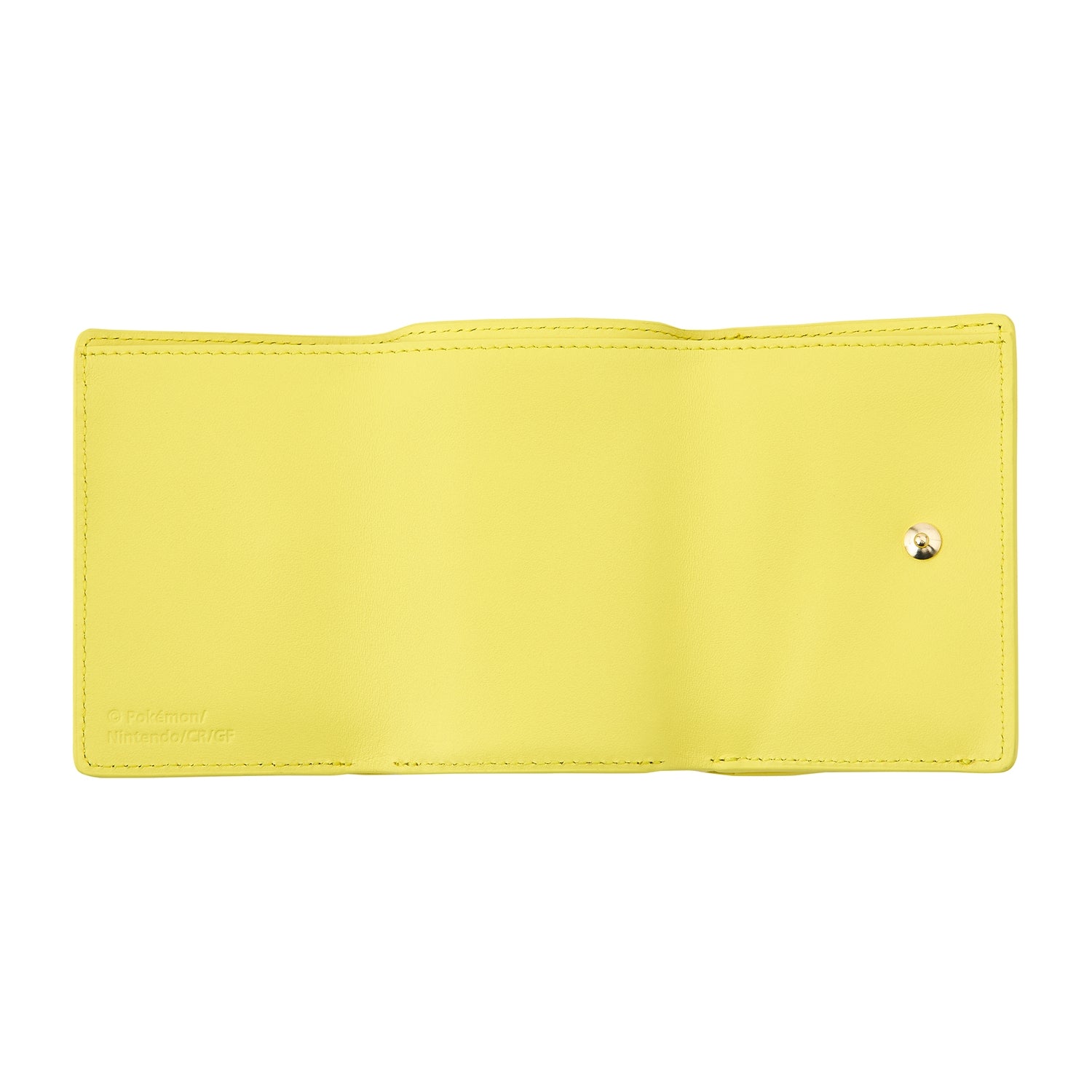 Genuine leather tri-fold wallet Pikachu