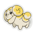 Fidough Pokemon sticker papimocchi from Japan, featuring Fairy-type Puppy Pokemon