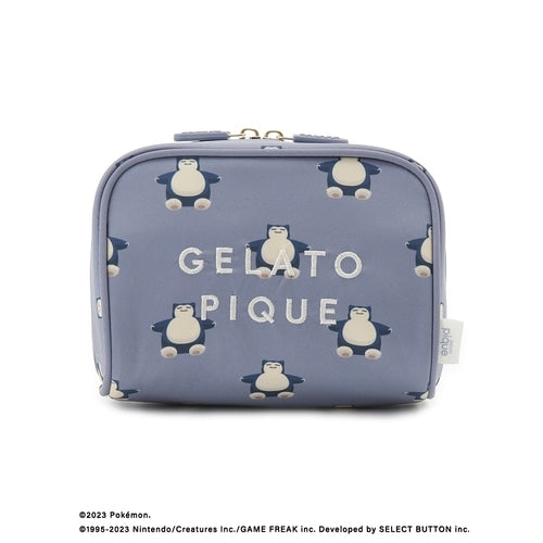 [gelato pique] All-over pattern pouch navy