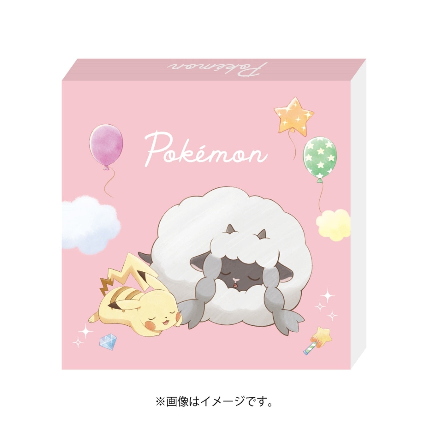 Close-up of Pokemon Square memo dream planner, showcasing authentic Japanese design