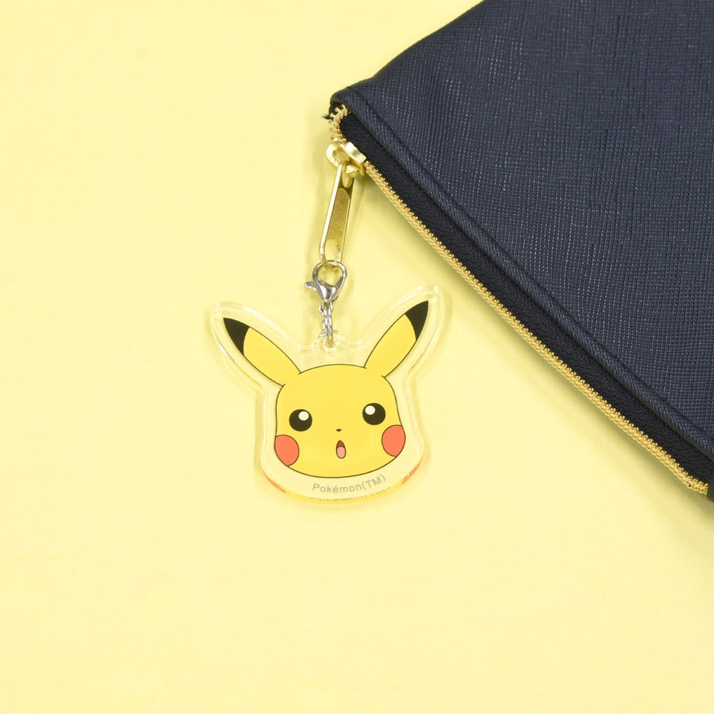 Japanese Pikachu Acrylic Strap with cute facial expression from Pokemon Center