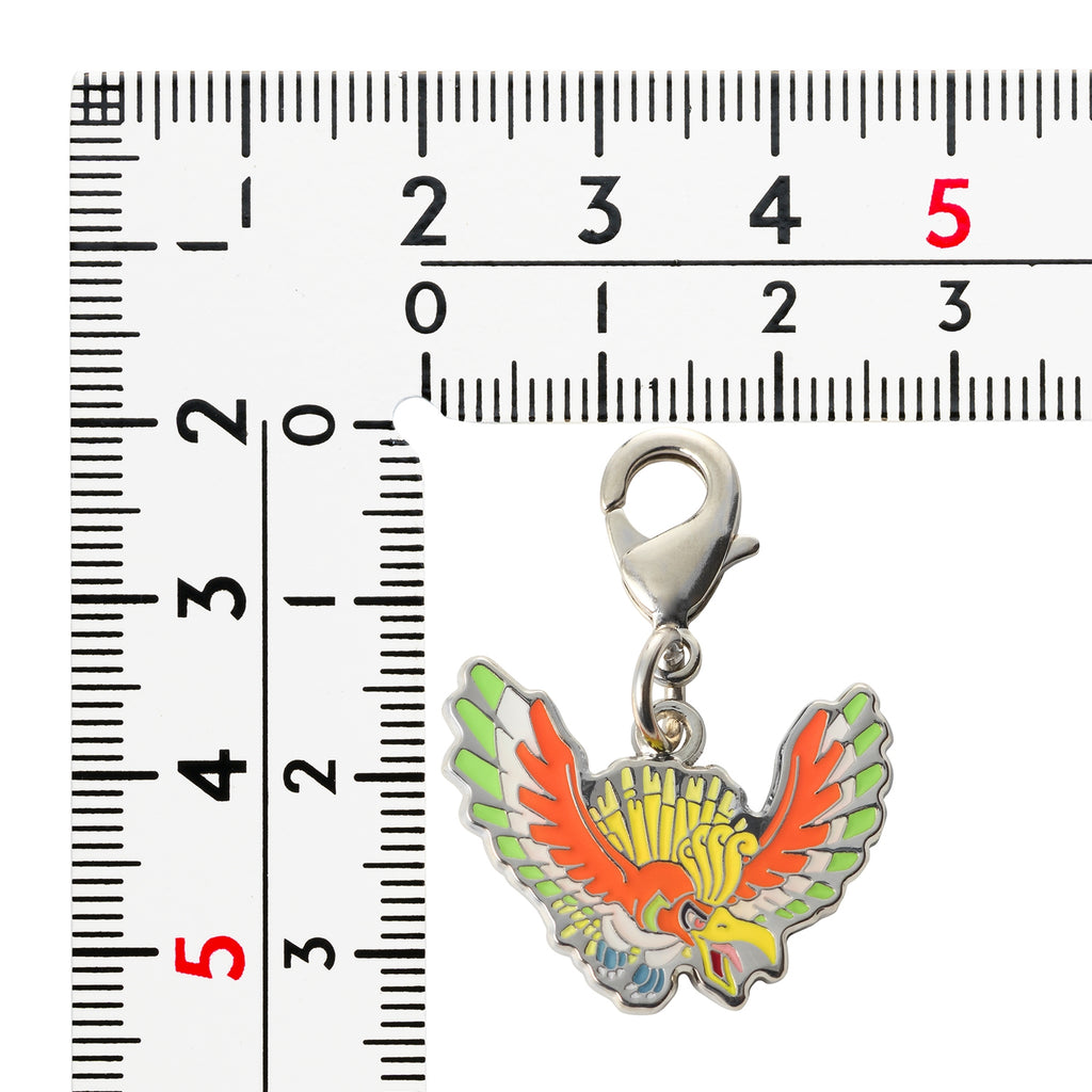 Pokemon metal charm with Encyclopedia logo, made in Japan with high-quality materials