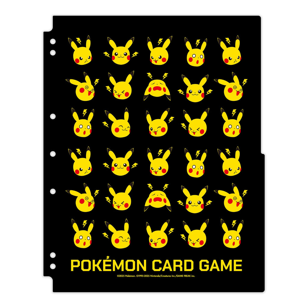 Pokémon Card Collection Binder Refill – Pikachu & Thunder | Japan Exclusive