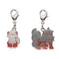National Encyclopedia Metal Charm H058/H059 from Japan, featuring a detailed metal design