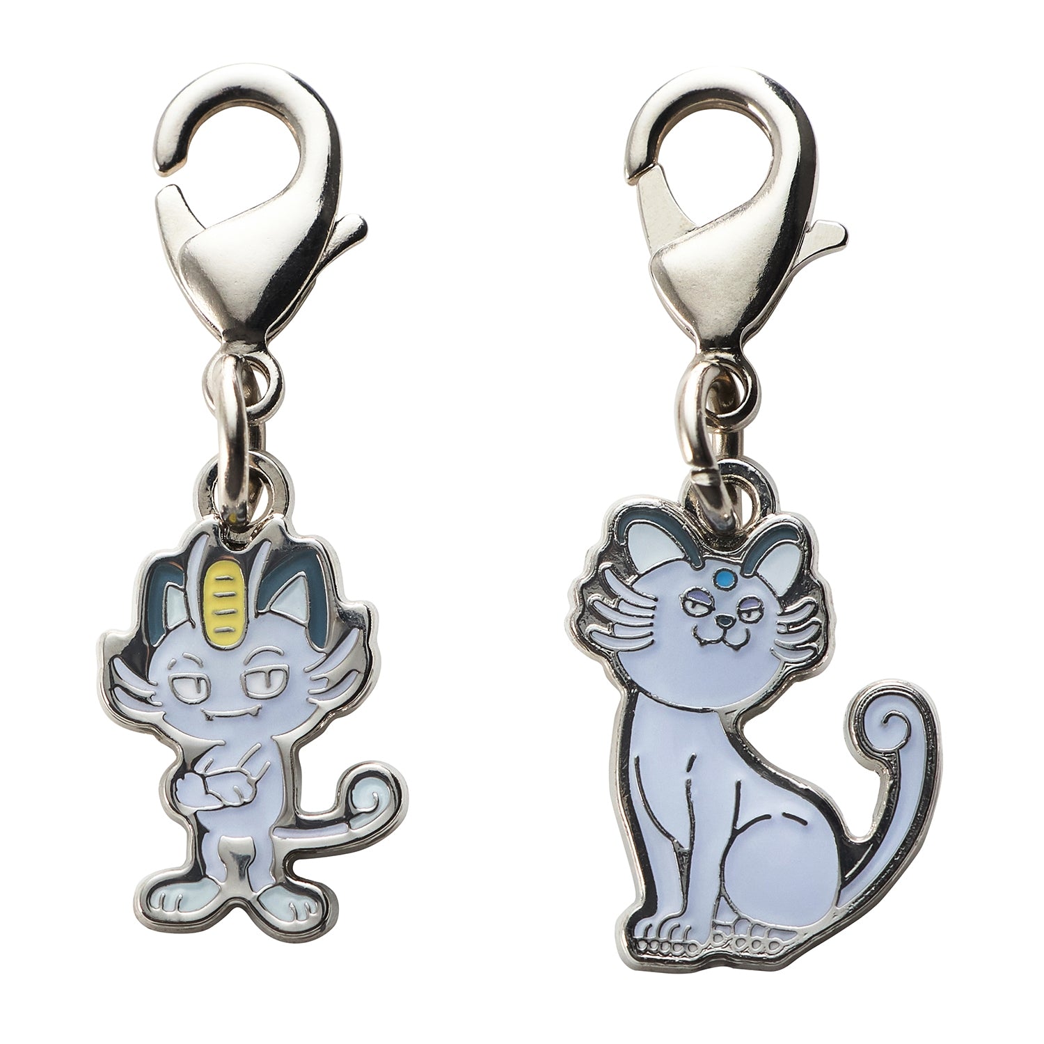 National Encyclopedia Metal Charm A052/A053 with detailed design from Japan