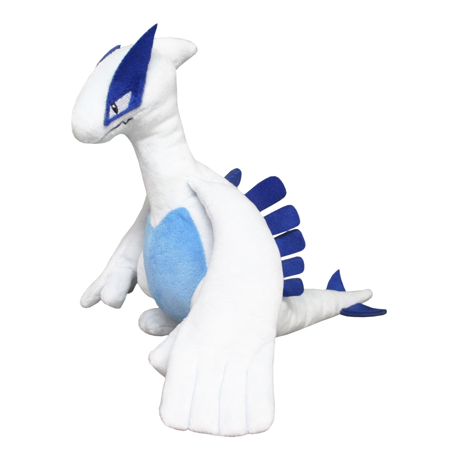 Cute Lugia stuffed toy sitting down, imported from Japan, exclusive anime merchandise