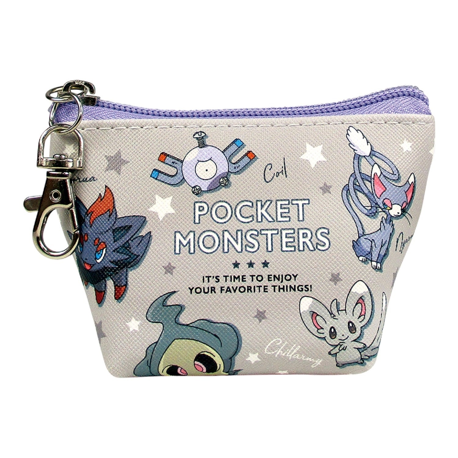 Triangular mini pouch colors/gray