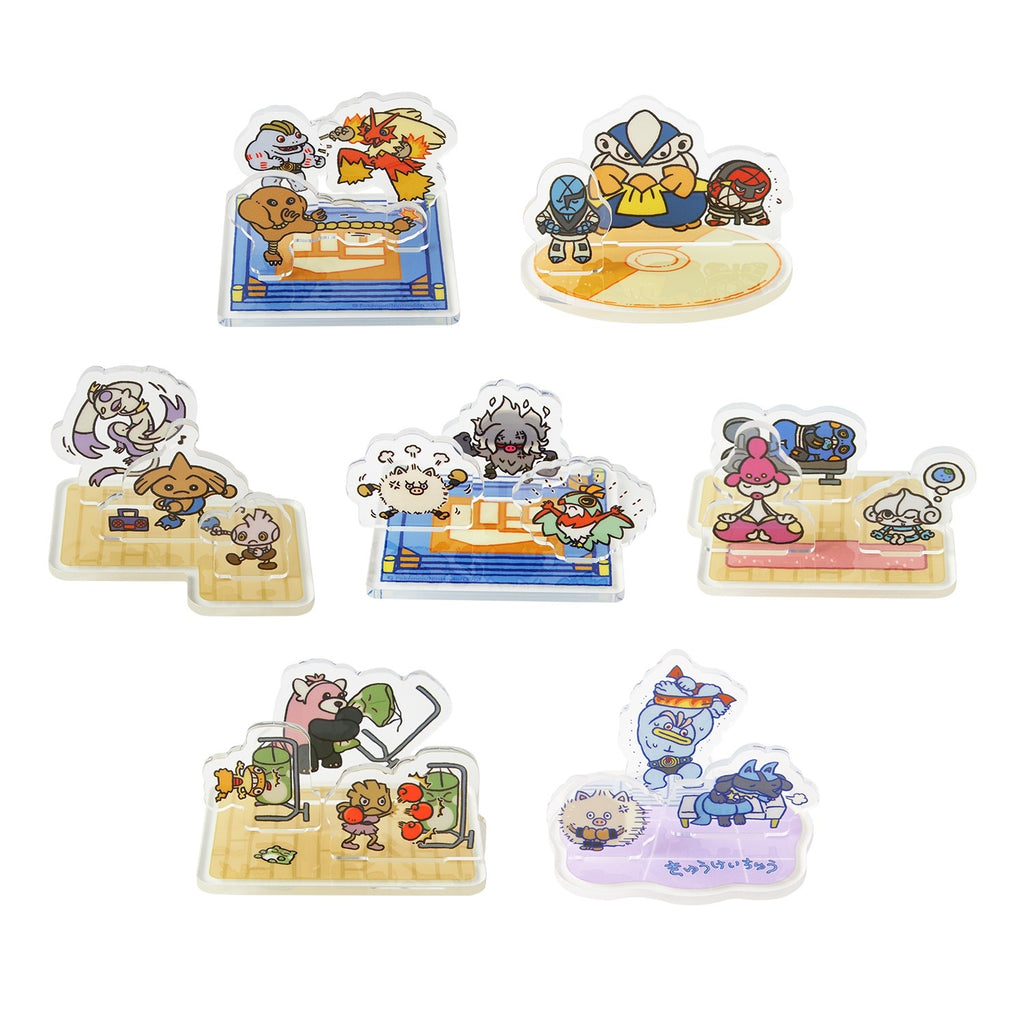Pokemon Mini Acrylic Stand Tokunchu BOX from Japan, featuring colorful characters