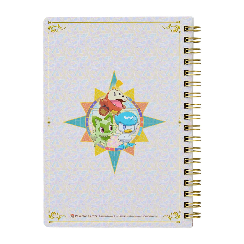 Violet Pokemon notebook with ring binding and Japanese design elements