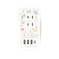 Pokepiece AC tap with USB/USB Type-C white