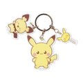 Pikachu keychain figure from Japan, electric-type Pokemon with detailed design