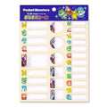 Pokemon Name Sticker 2023 with colorful characters from Japan
