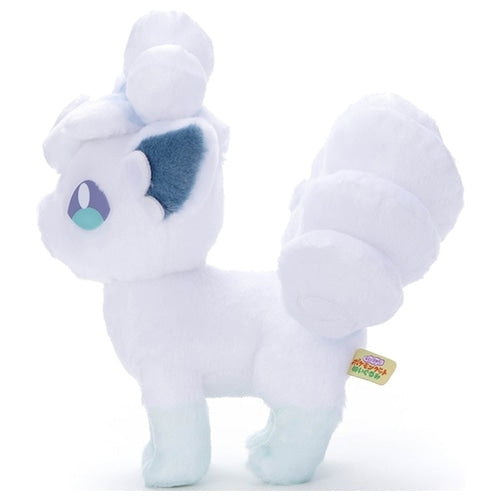 Vulpix Alolan Form plush toy with vibrant colors and high-quality materials, shipped from Japan