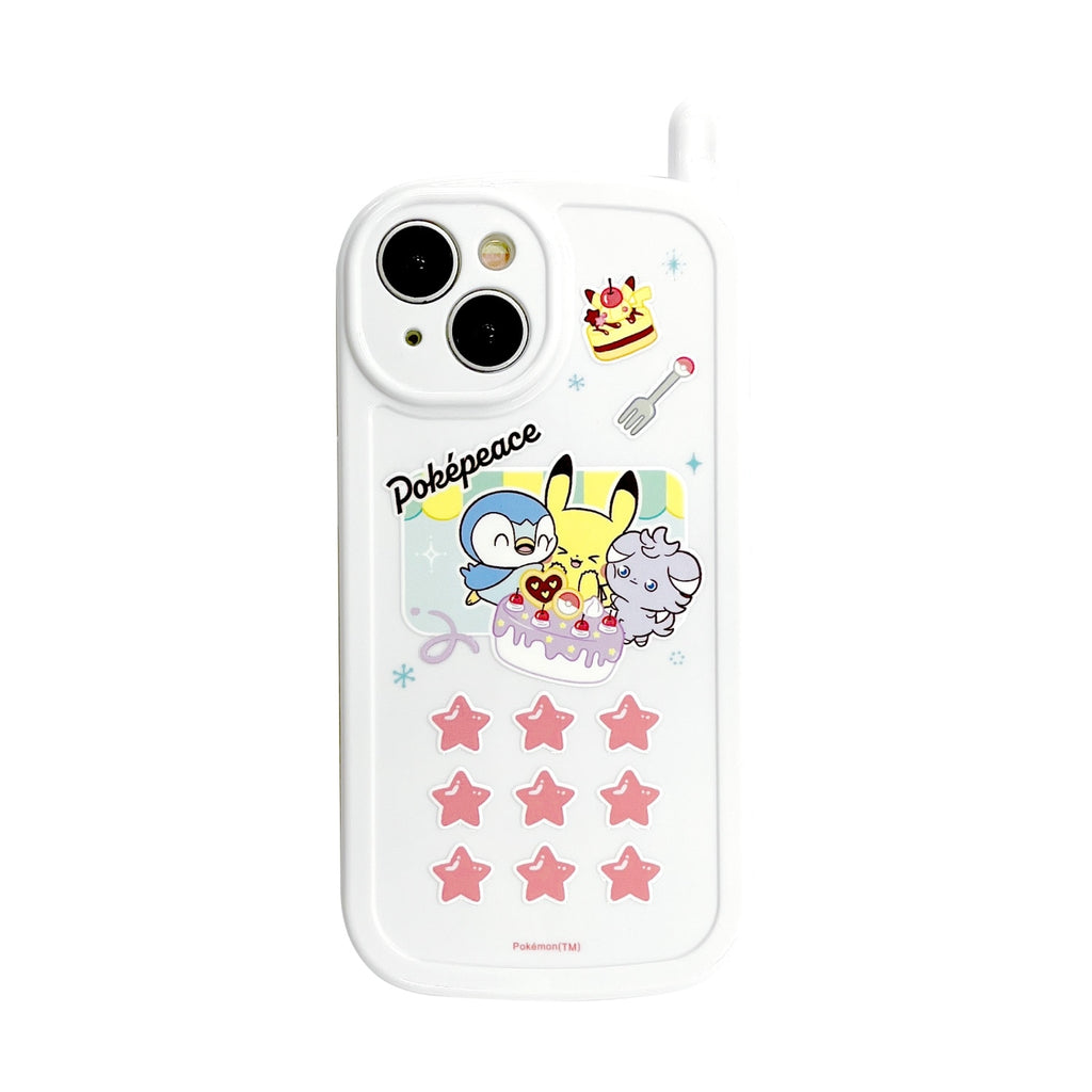 Pokepiece Retro phone case for iPhone with colorful characters from Japan