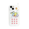 Pokepiece Retro phone case for iPhone with colorful characters from Japan