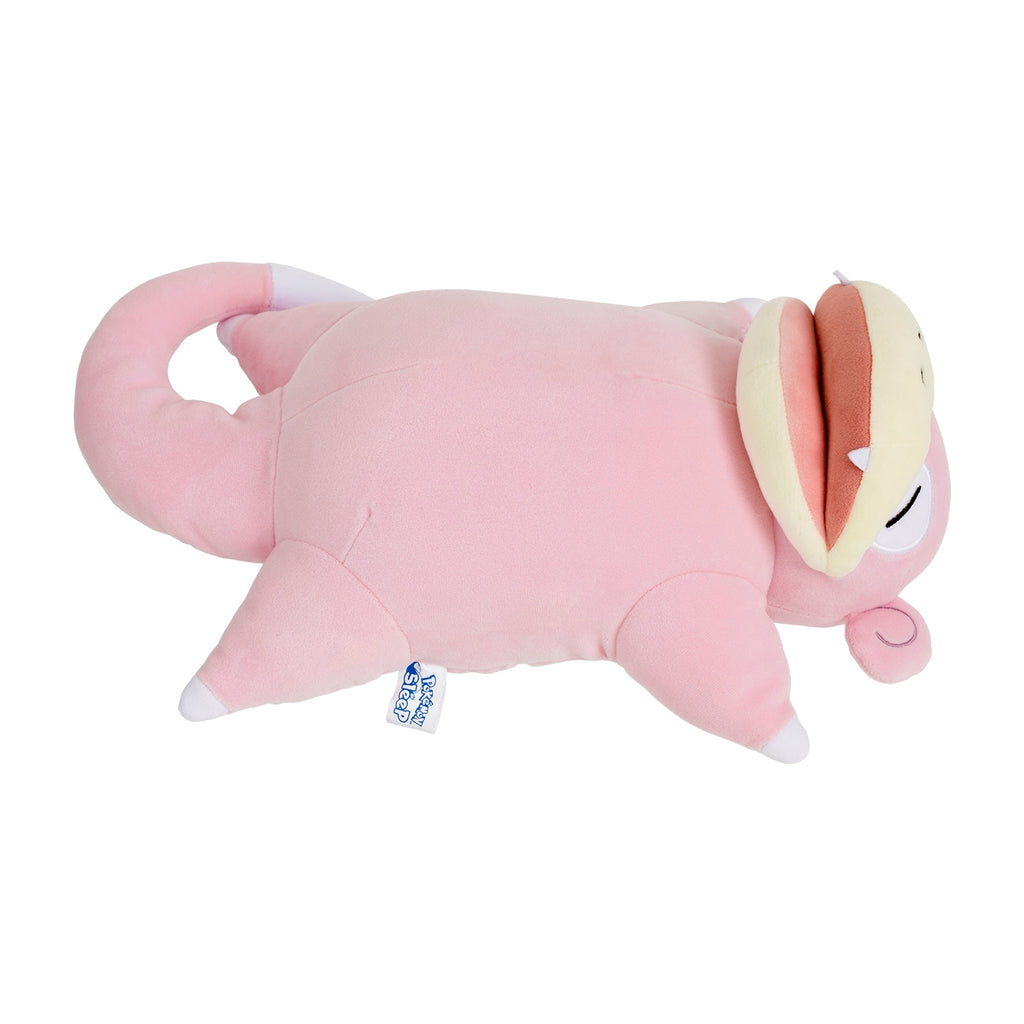 Close-up of Chewy stuffed animal Pokémon Sleep Good night Yadon, detailed features, from Japan