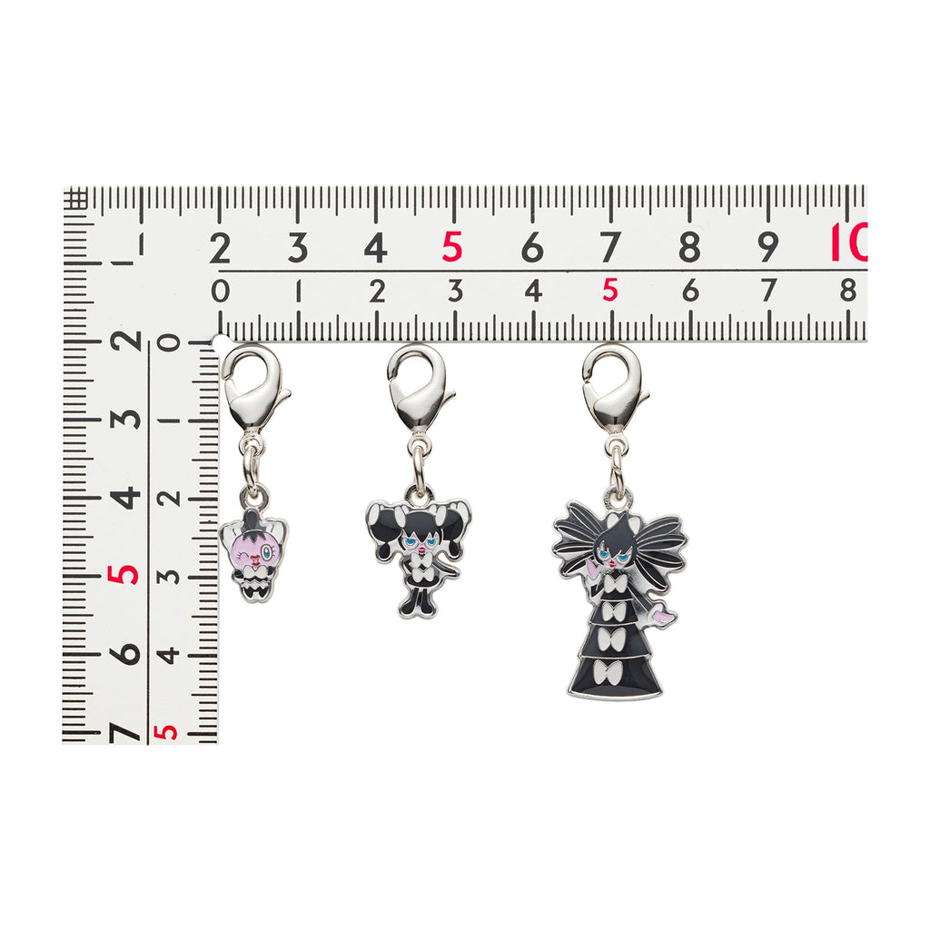 Close-up of Pokemon metal charms 574, 575, 576, showcasing detailed design, sourced from Japan