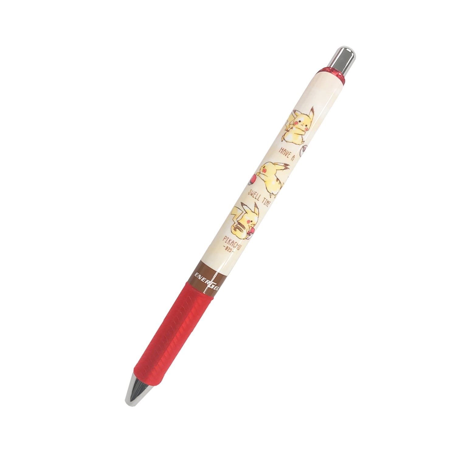Pikachu Energel pen 0.5MM with stripe design, official Pokemon Center Japan product from Japan