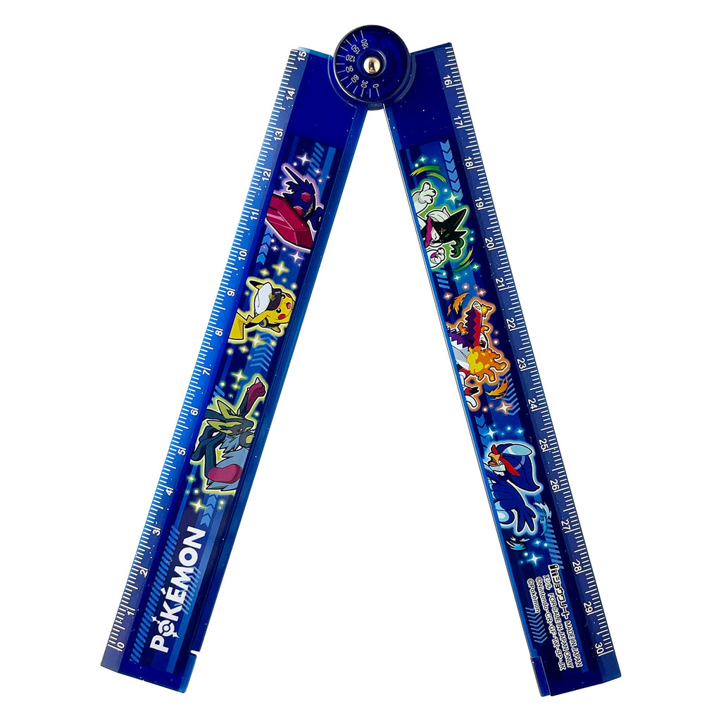 Authentic Japanese Pokemon Folding Ruler with collectible packaging