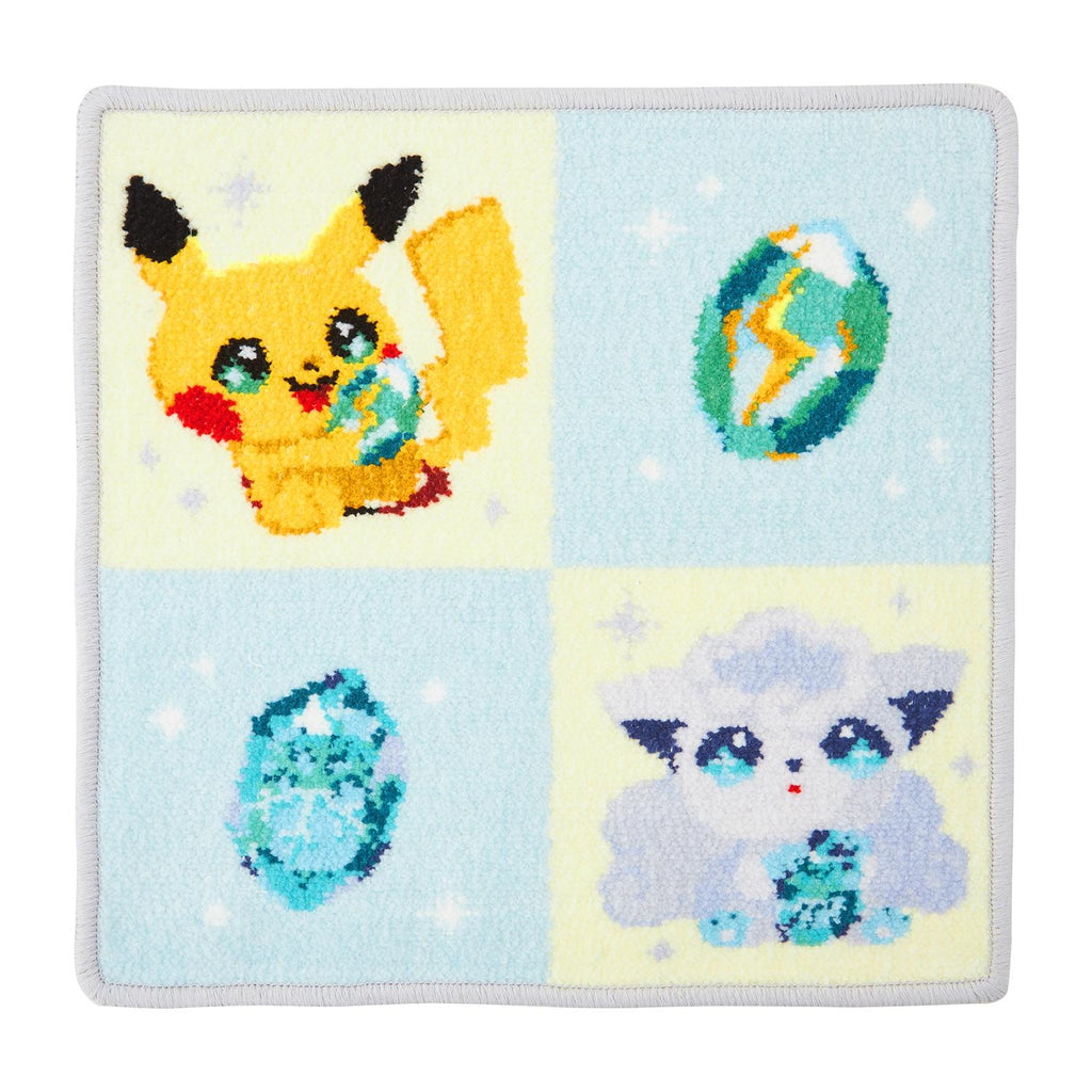 Authentic Pokemon Center Online Chenille towel handkerchief SHINKA NO ISHI with unique design from Japan