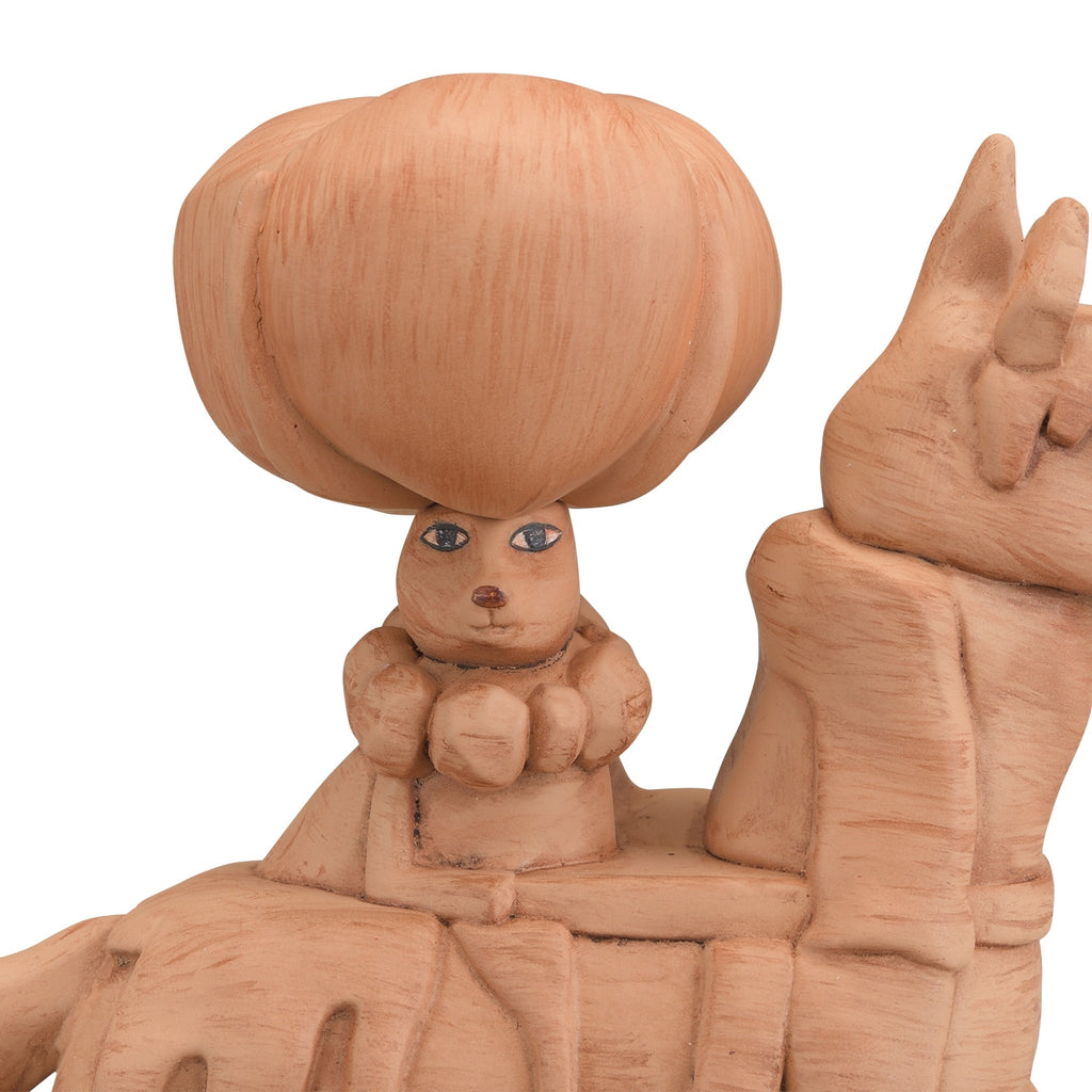 Japanese Badrex figure, wood carving statue with Pokemon theme, ships from Japan