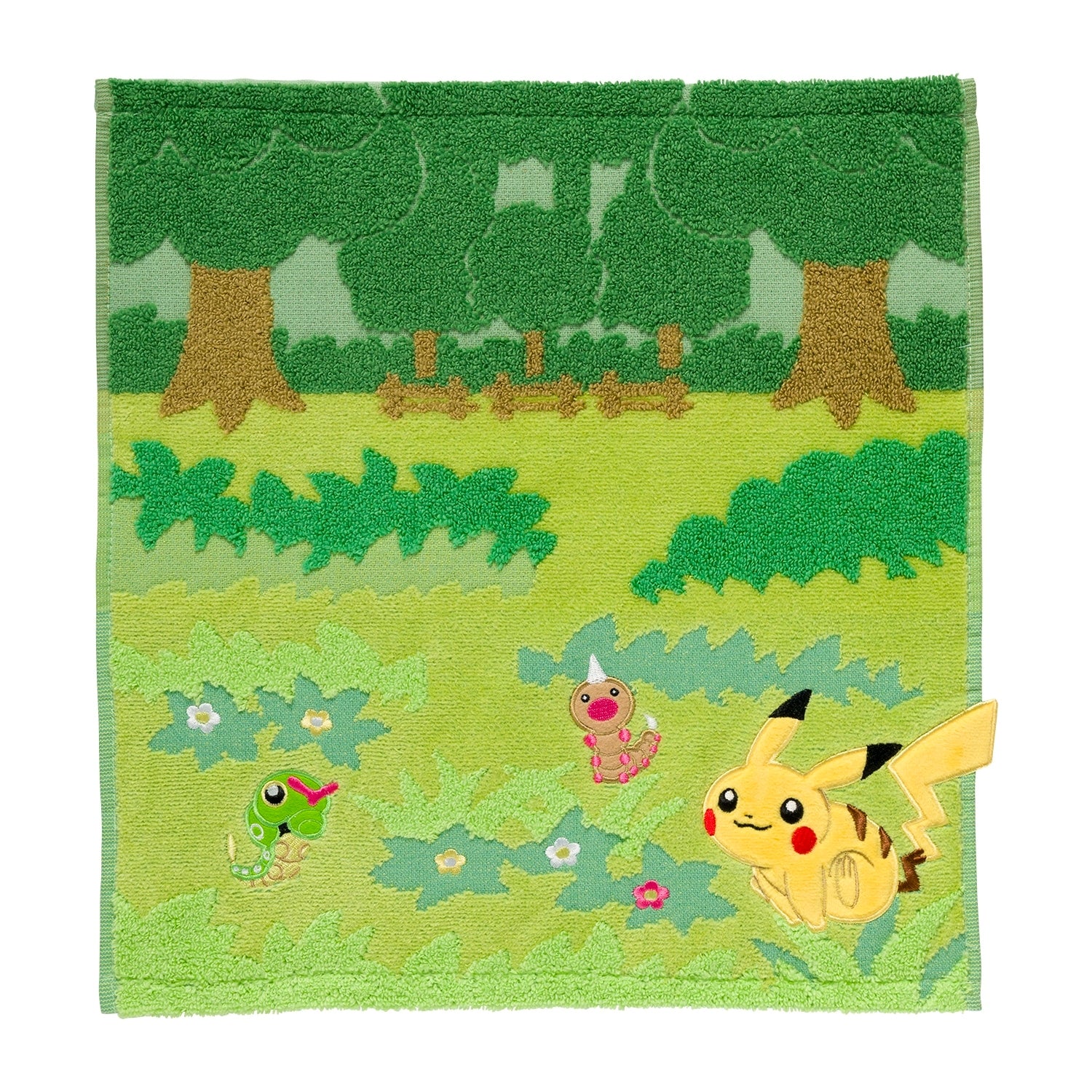 Pikachu guest towel with cute face design from Japan
