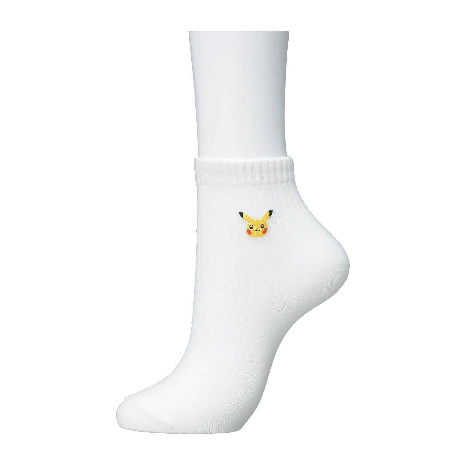 [Choice] Middle socks one point plain Pikachu WT (23-25cm)