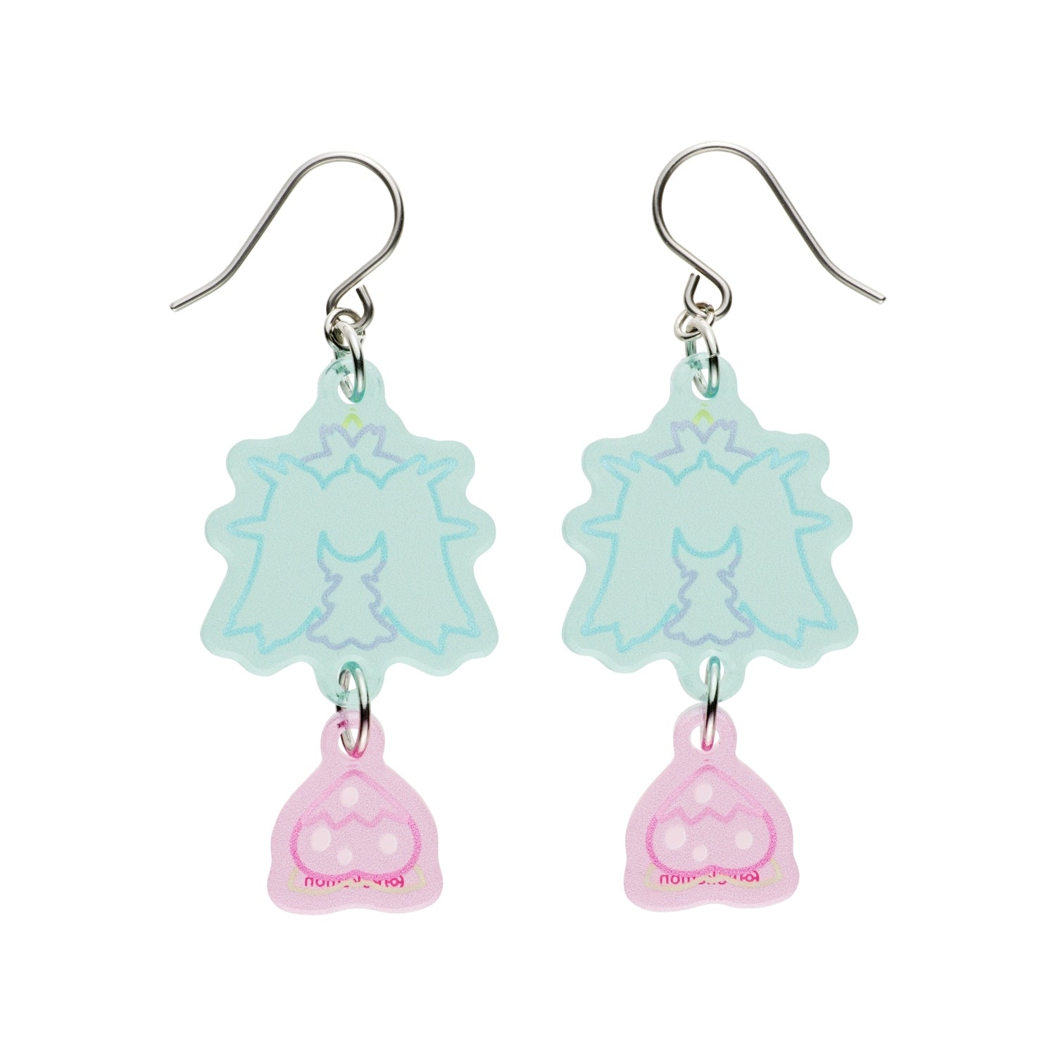 Pokemon Earrings with colorful charms from Japan