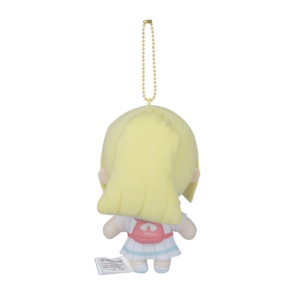 Japanese exclusive Lillie plushie, side view with detailed outfit