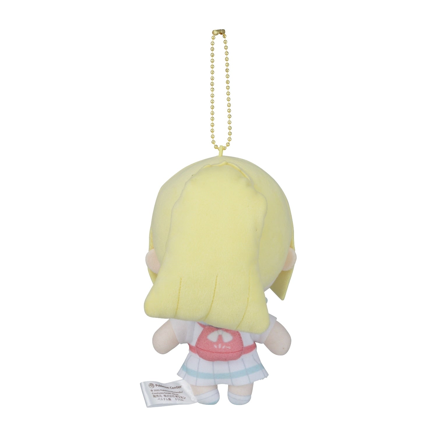 Japanese exclusive Lillie plushie, side view with detailed outfit