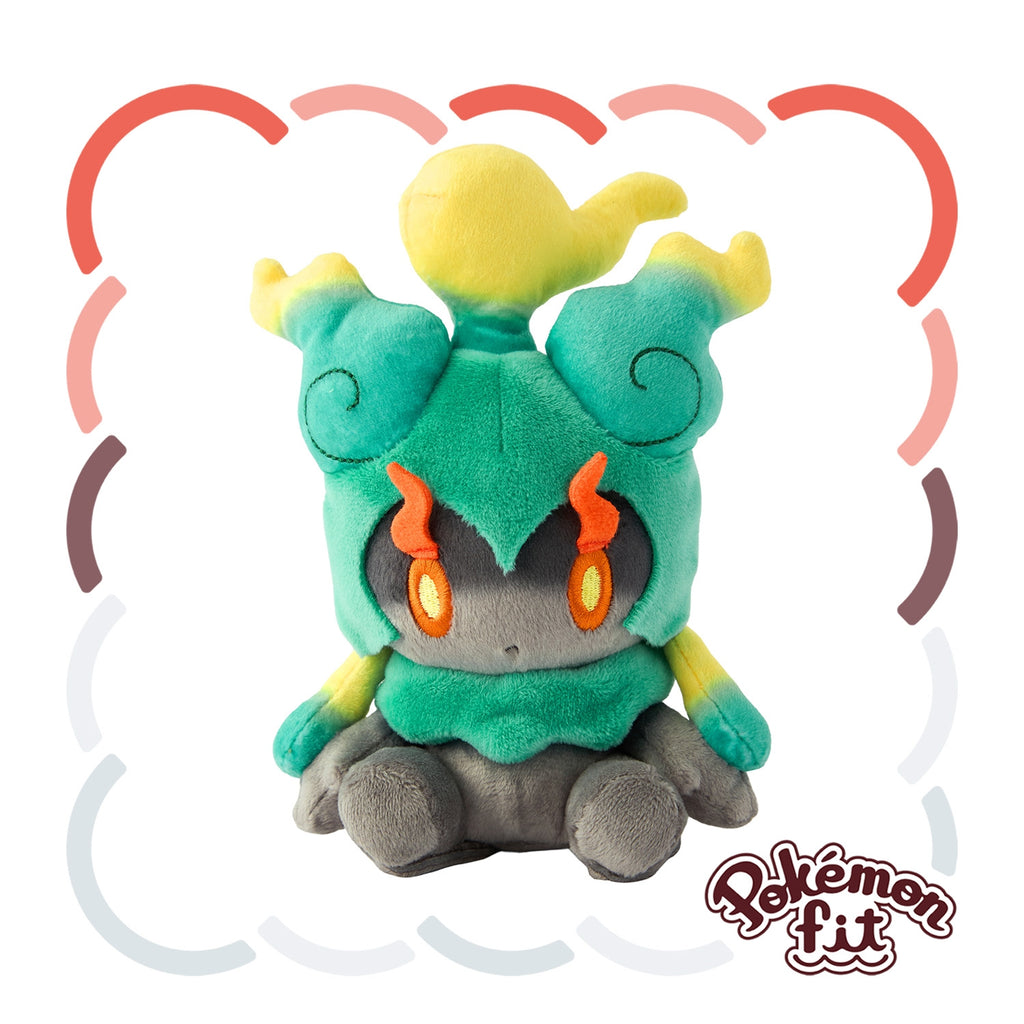 Marshtomp Evolution Marshadow Plush Toy from Japan, showing martial arts pose