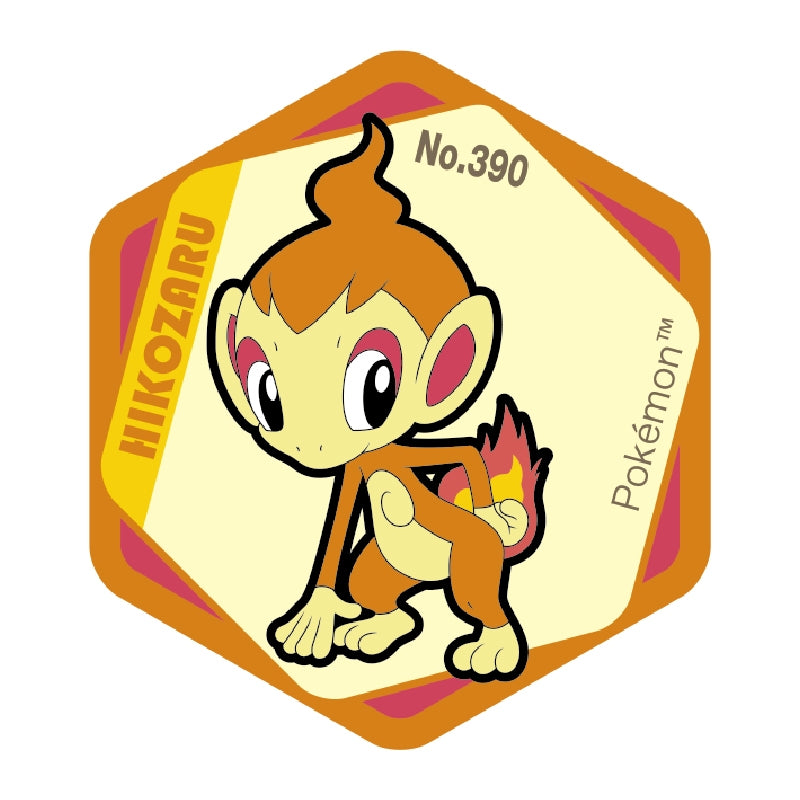 Honeycomb acrylic magnet vol.7 Hikozaru featuring Chimchar from Japan, officially licensed Pokemon Center product