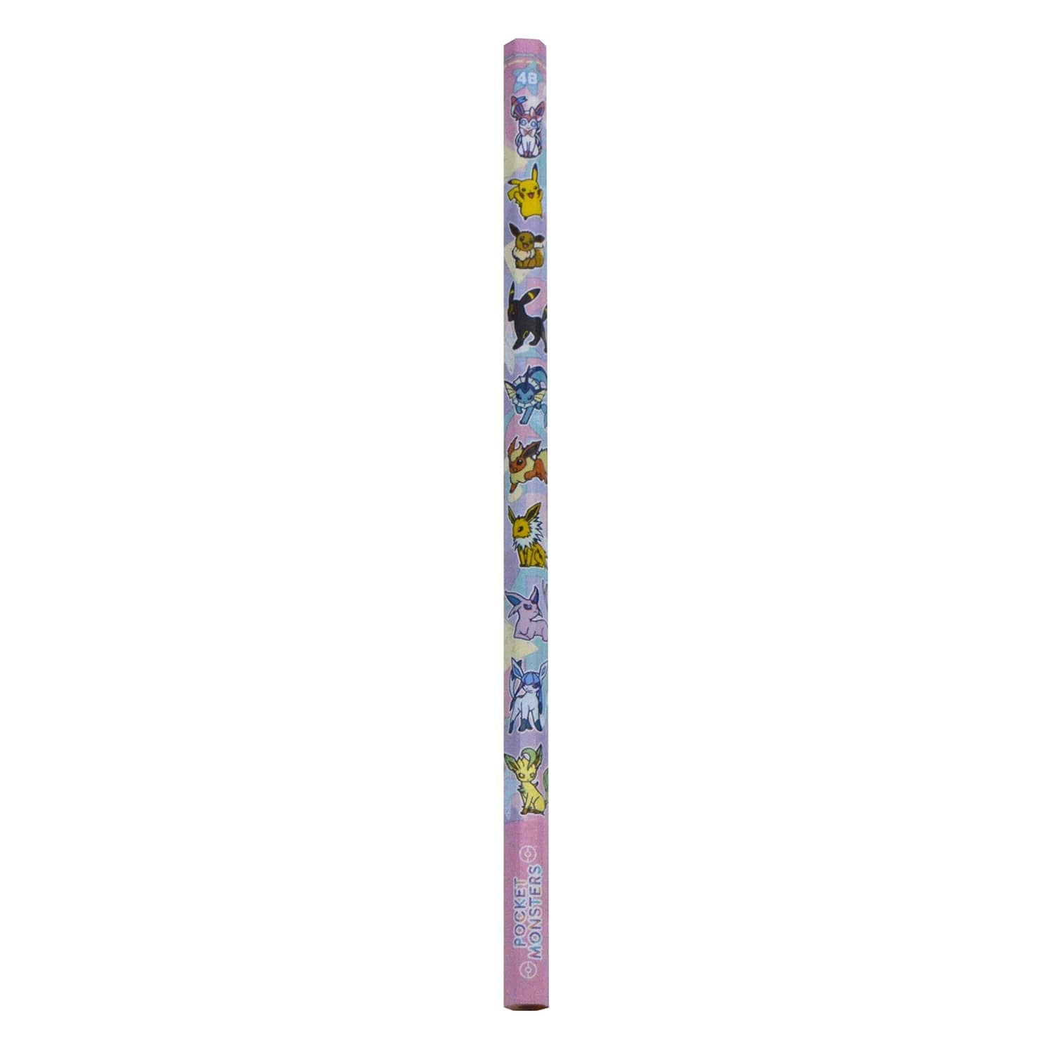 Close-up of Charmander pencils with 4B grade and Pokemon Center Japan packaging