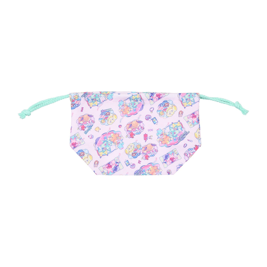 Lunch drawstring bag with cloth Pokémon Relaxing Time