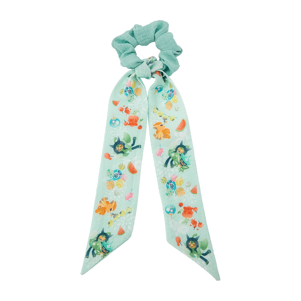 Authentic Pokemon Ribbon Scrunchy with summer festival design from Japan