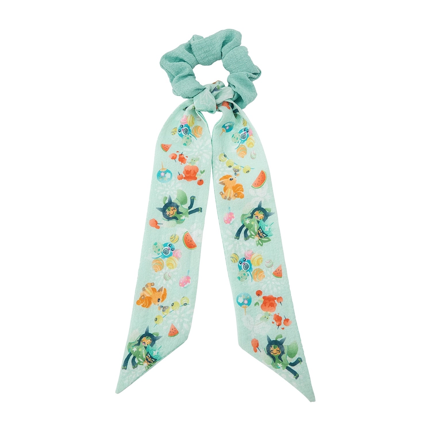 Authentic Pokemon Ribbon Scrunchy with summer festival design from Japan