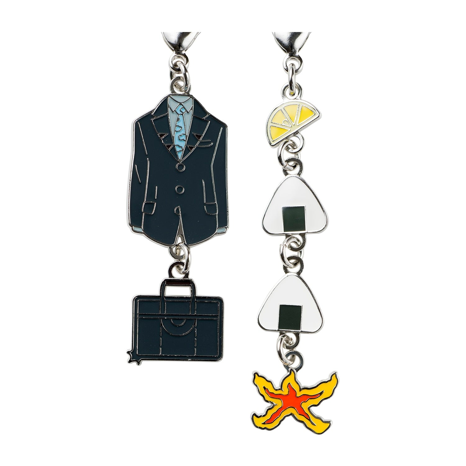 Aoki Trainer charm attached to a bag, showcasing its size and detail, made in Japan