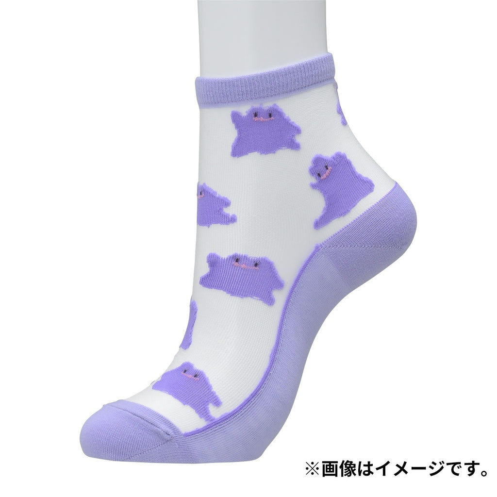 [Choice] Middle socks see-through Metamon (23-24cm)