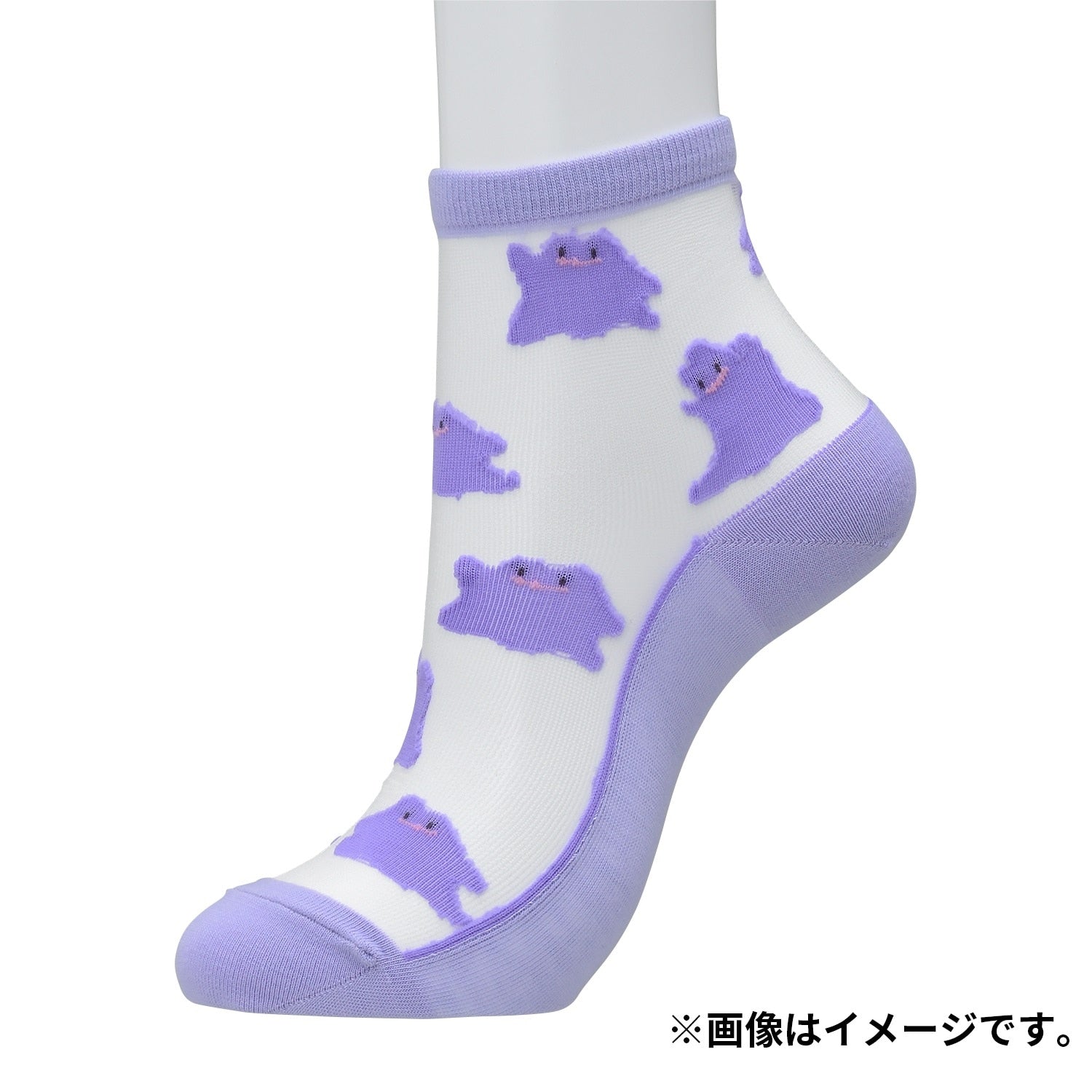 [Choice] Middle socks see-through Metamon (23-24cm)