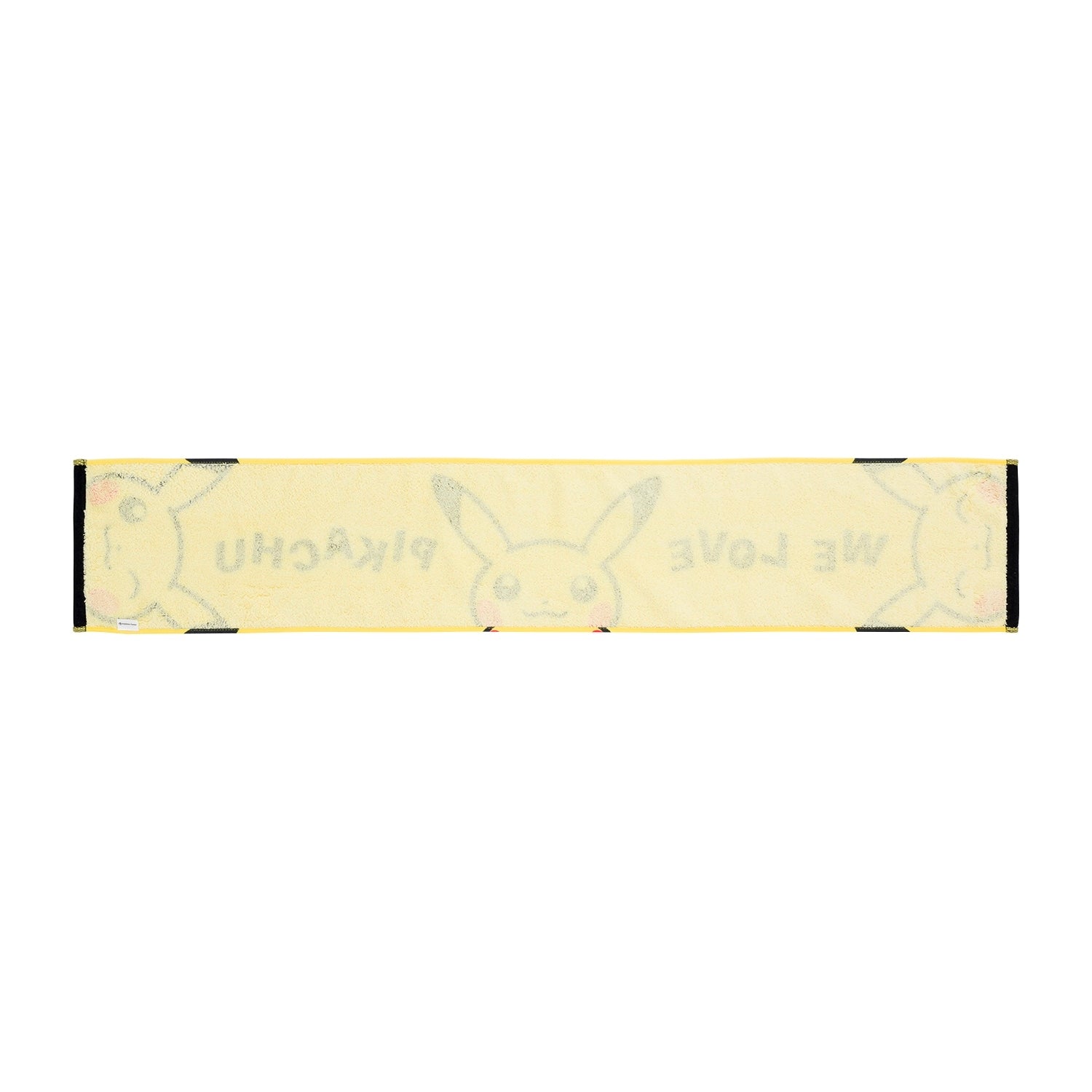 Authentic Japanese Pikachu trio muffler towel with vibrant colors and soft texture from Japan