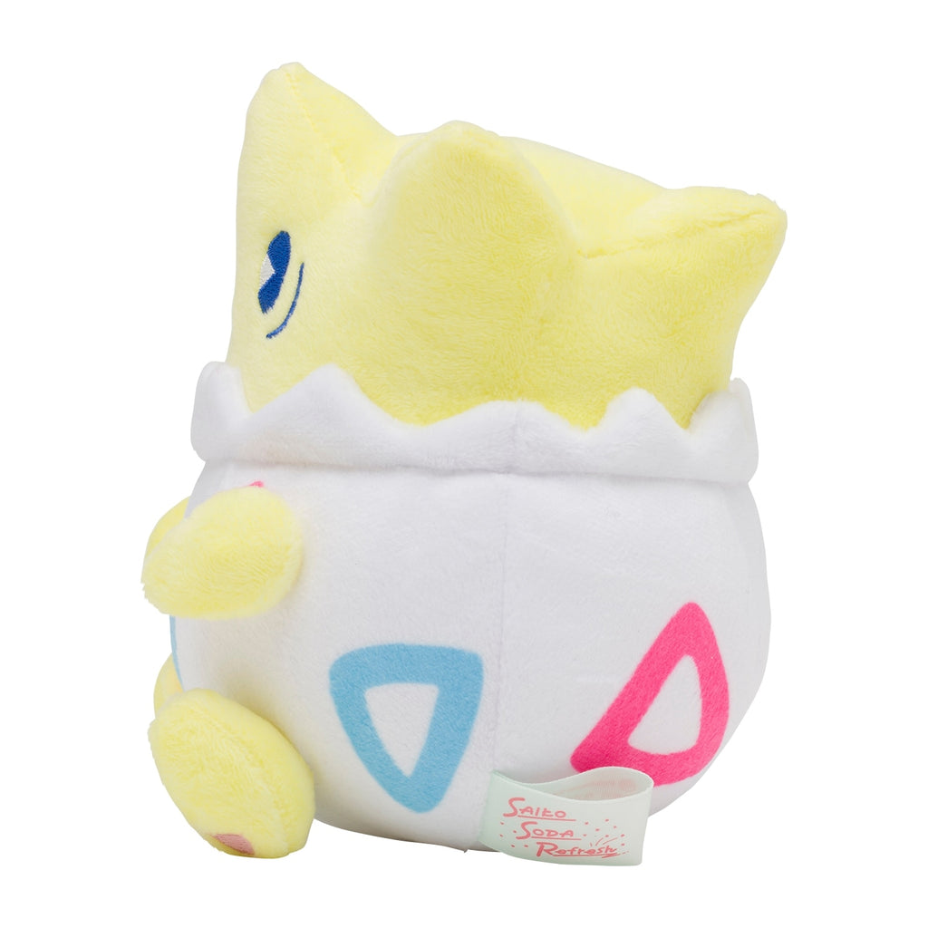 Psycho Soda Refresh Togepi plushie with detailed face from Japan
