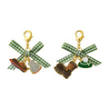 Pokemon Trainer Masaru & Yuri Zipper Charm with vibrant colors from Japan